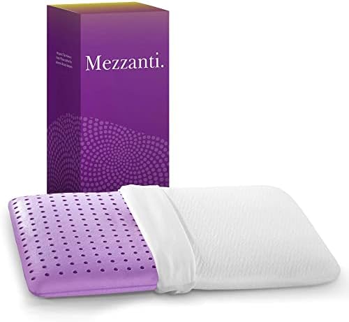 Mezzanti Ultra Slim Pitlow - כרית שטוחה ודקה לשינה | כרית שינה בבטן | כרית קצף זיכרון דק בגודל 2.4